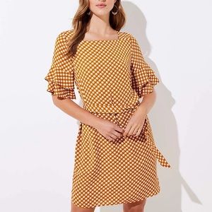 LOFT - Petal Dot Bell Cuff Dress